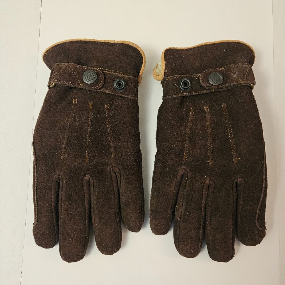 SSG Deer Suede Leather Glove Sherpa Lined Size 9 EUC
